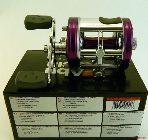 Abu Garcia Ambassadeur 6500CS ROXO ROCKET PRO DIREITO